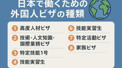 🌏 日本で働くための外国人ビザの種類とその現実  ― ジョブハートが「特定技能」を大切にする理由 ―