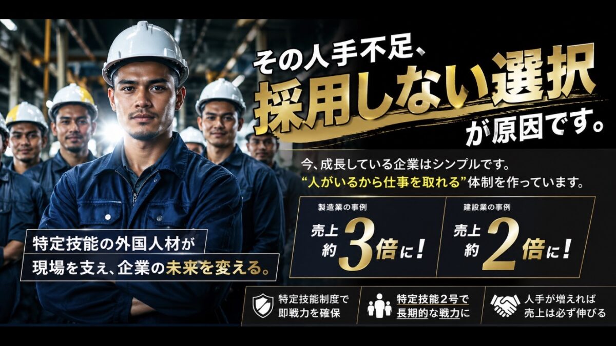 その人手不足、“採用しない選択”が原因です。